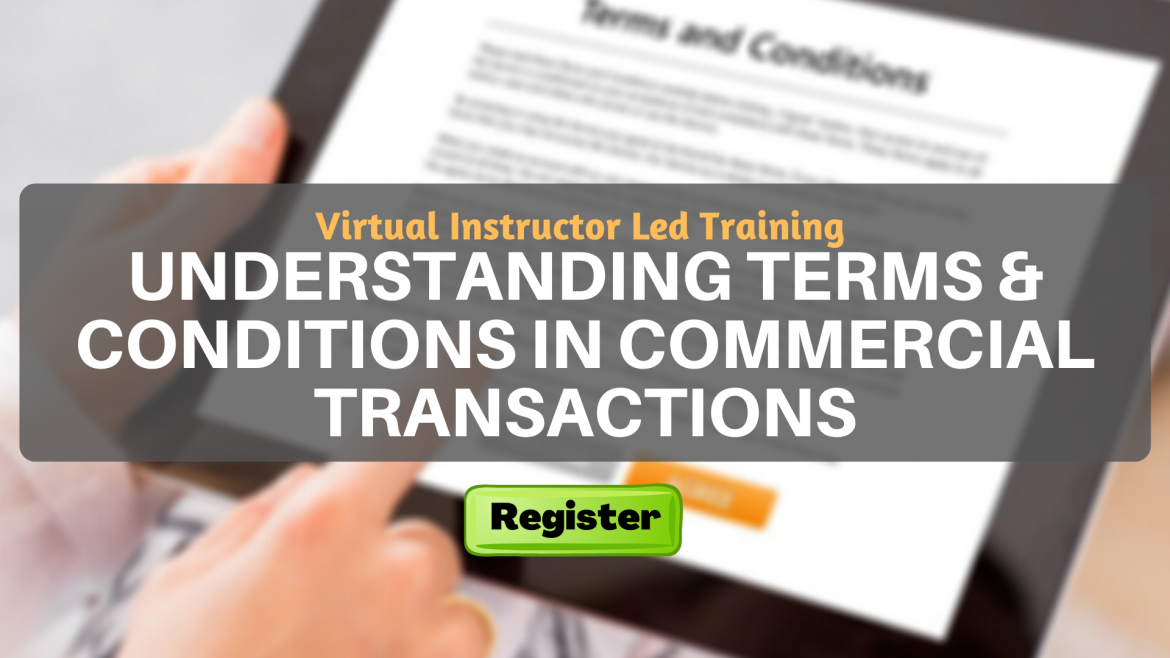 Understanding Terms & Conditions in Commercial Transactions (VILT)